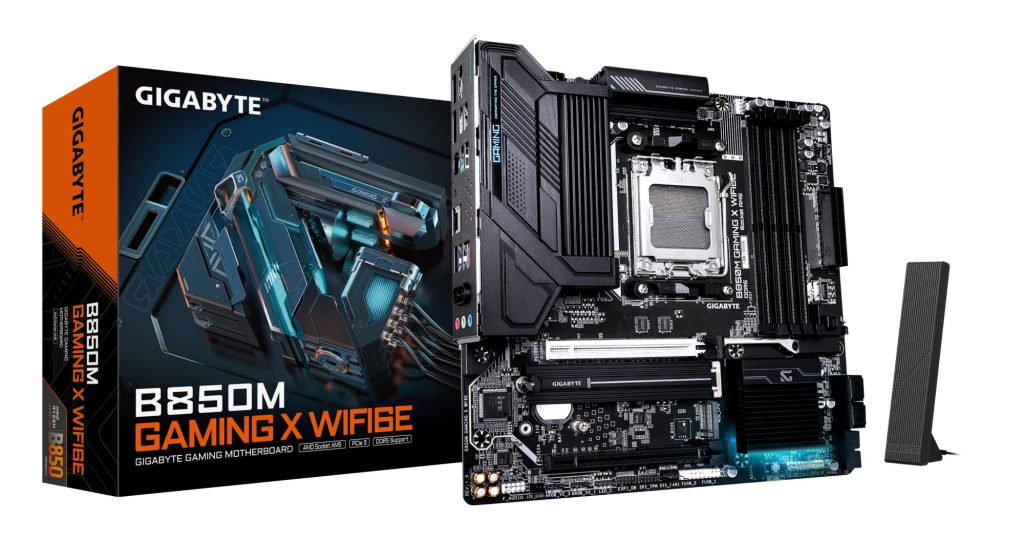 Mainboard|GIGABYTE|AMD B850|Socket AM5|micro ATX|RAM DDR5-SDRAM|4xSlots|Wi-Fi Yes|Bluetooth Yes|2xNumber of M.2 (M) slots|GIGABYTE B850M GAMING X WIFI6E|B850MGAMINGXWF6E1.1