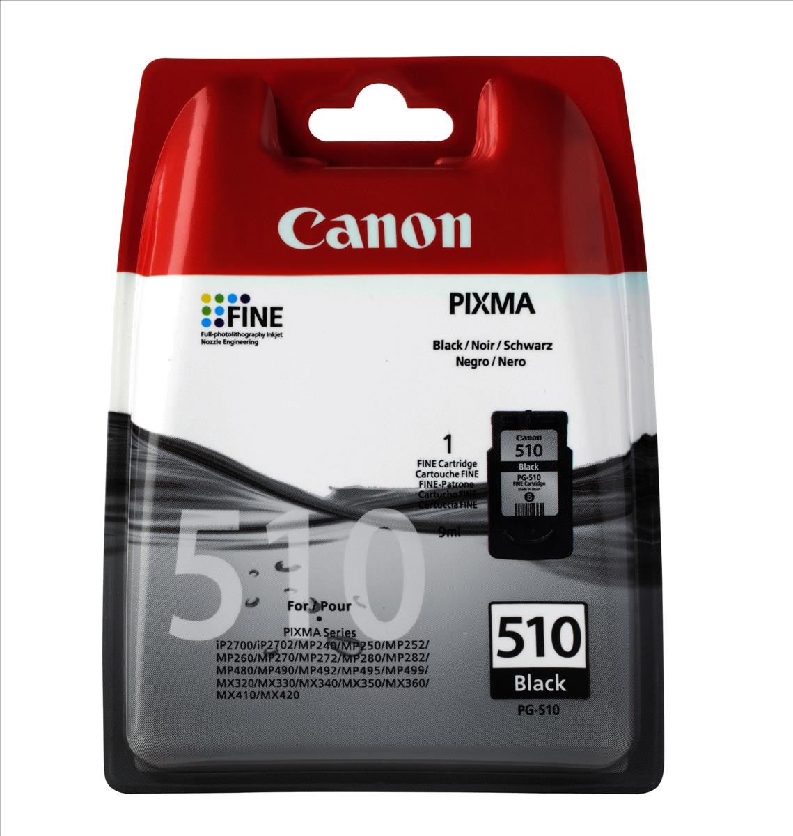 Kasetė Canon PG-510 (2970B001) BK 220psl OEM