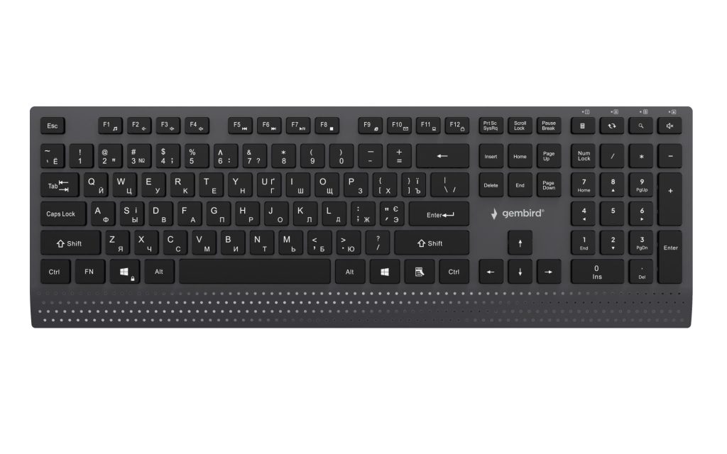 KEYBOARD MULTIMEDIA USB CYRILL/BLACK KB-MCH-06-CYRL GEMBIRD